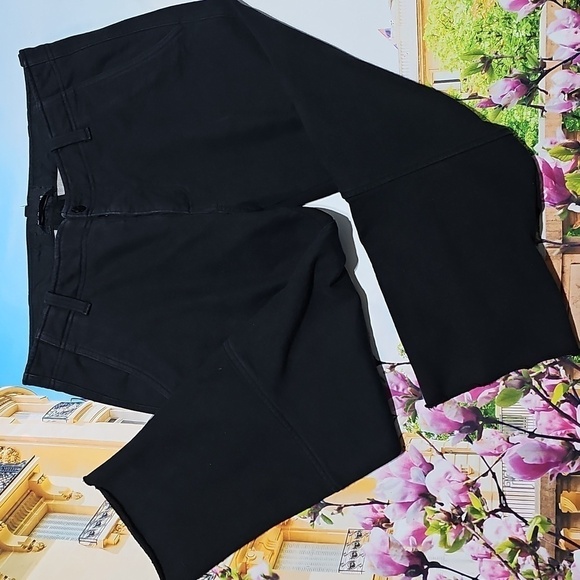Wings + Horns Black Button Fly‎ Raw Hem Pants Size 34 - Picture 1 of 6